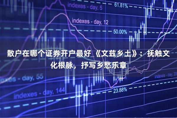 散户在哪个证券开户最好 《文兹乡土》：抚触文化根脉，抒写乡愁乐章